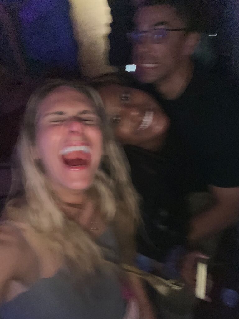 This was our third date. We went to a drag show at Club One and met a random girl from out of town. We all had so much fun that she asked to take a picture! 