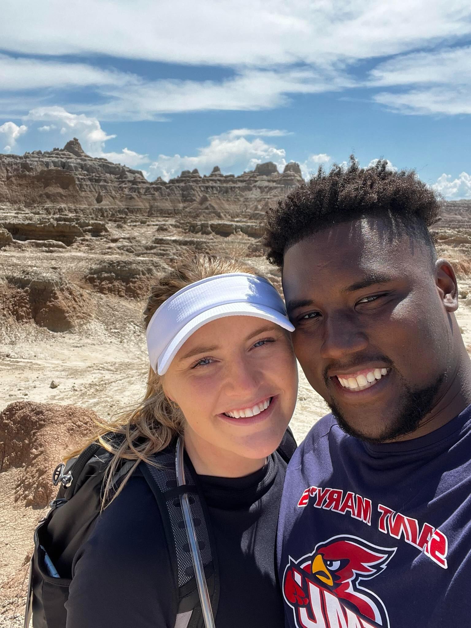 Their first trip together through the Badlands. Where they camped and hiked.