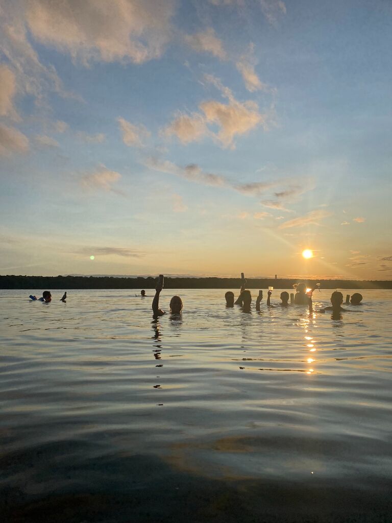 Our second Fourth of July together at Stafford Pond in Tiverton, RI 