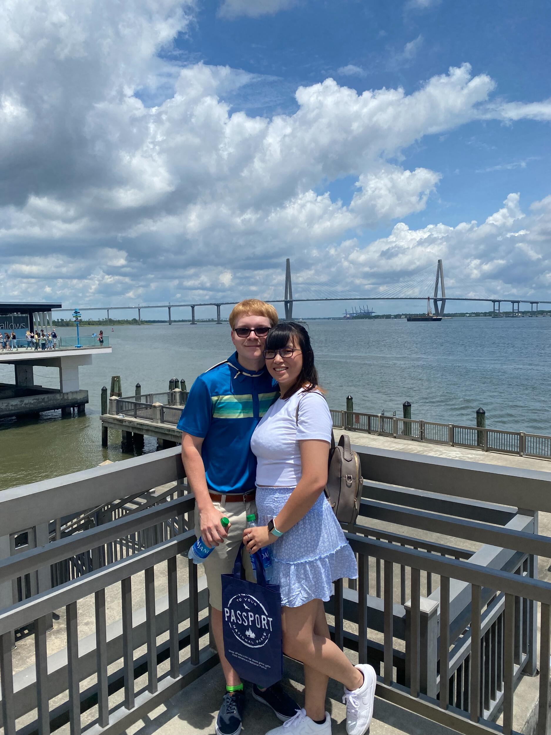 We went to Charleston with our friends from high school. 