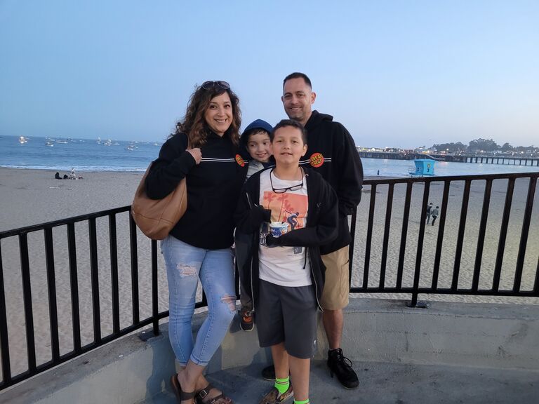 Jake getting to spend time with my boys celebrating Brents 11th birthday & we both bought our first matching Santa Cruz hoodies