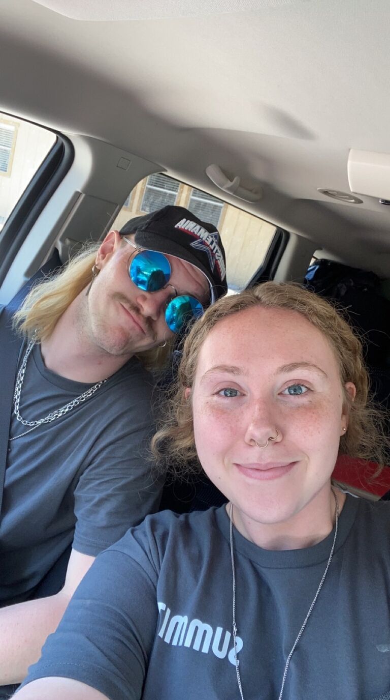 One of the first camps we rode together and volunteered for OurFathersChildren. We first met at camp and now we are here about to get married!!