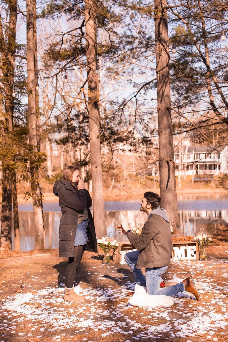 Thanksgiving rolled around and even though I thought for sure I'd know it was coming, I was utterly surprised when Camden proposed on Thanksgiving day. 