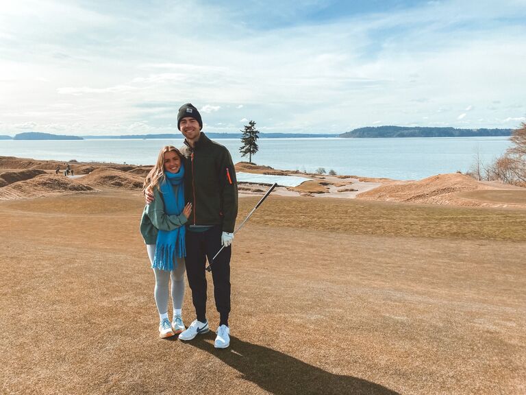 Con's first time golfing at Chambers. I surprised him and took him for our 5th Anniversary.