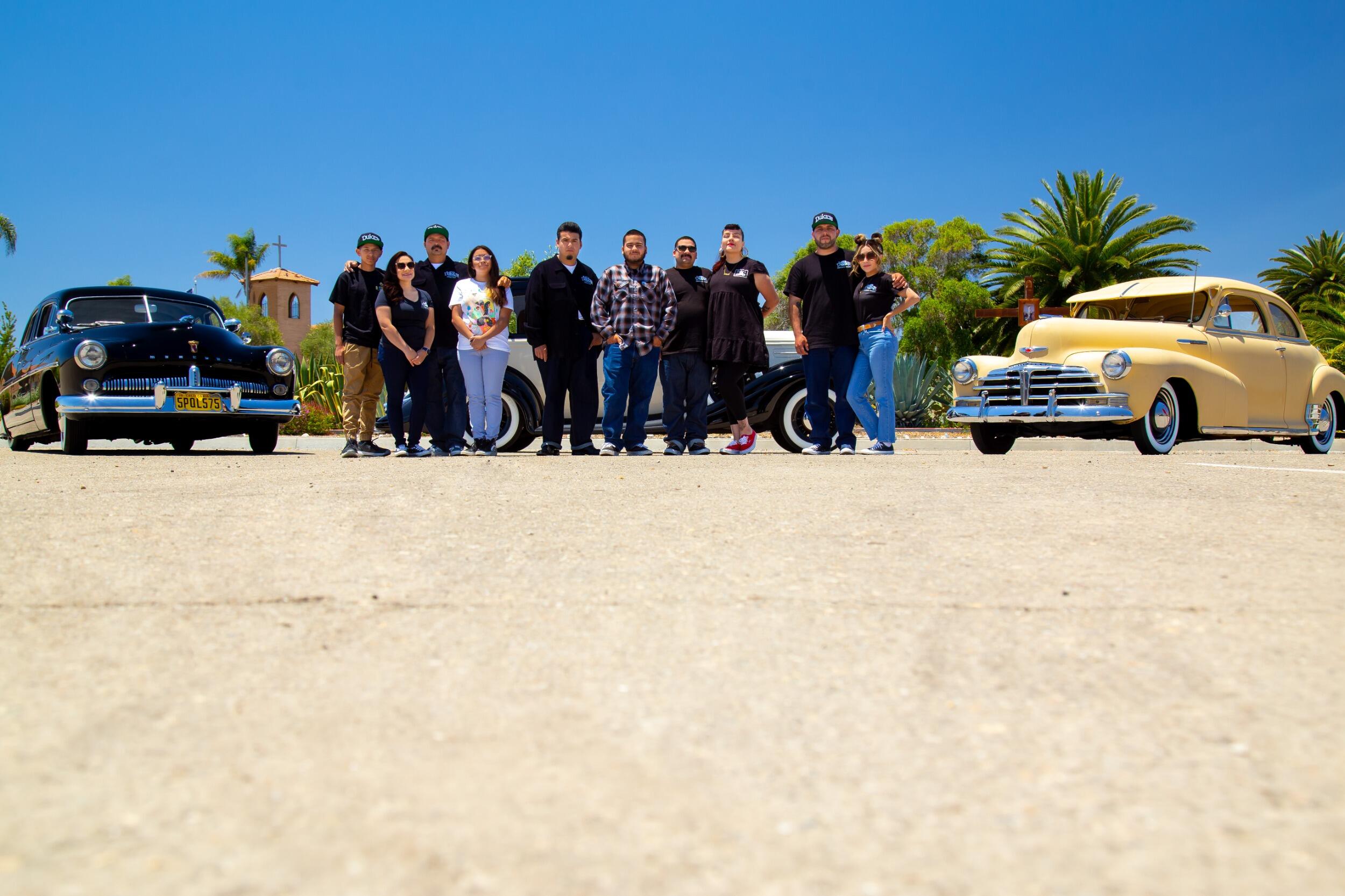 Our car club family. Duke's Central Coast Chapter.