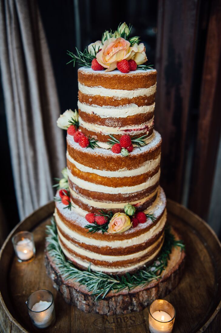 Peanut Butter and Jelly Naked Cake