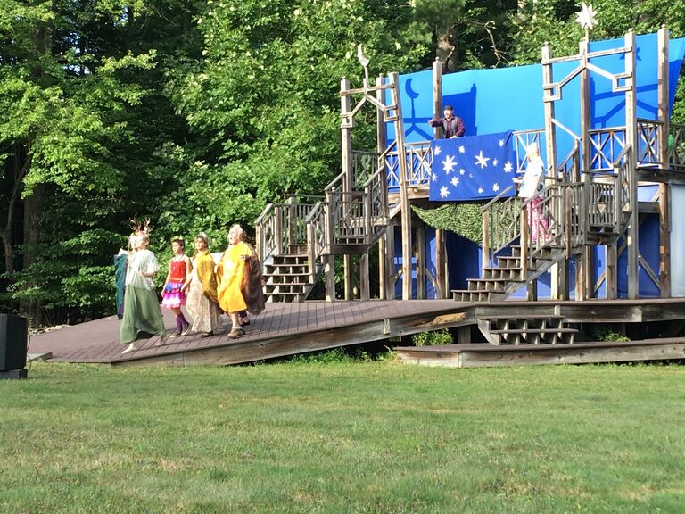 Another annual tradition of ours is seeing Shakespeare in the park in Woodstock, NY every summer. Jimmy is a fantastic Shakespeare translater for Julia, when she misses the plot while snacking on cheese and crackers. 