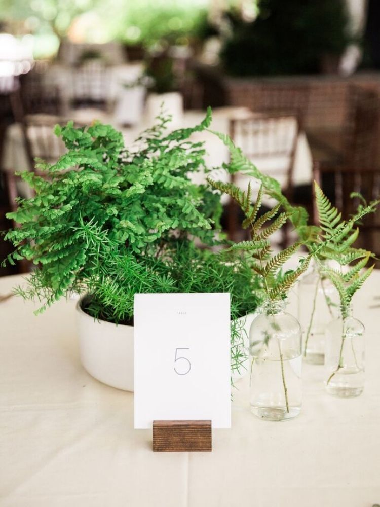 Rustic Engagements - This is often a popular centerpiece amongst our  clients with the wood slab and different variations of decor and/or florals  to make a statement on our couples guest tables!