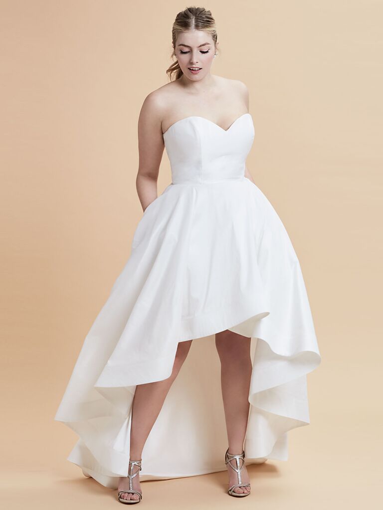 plus size off white wedding dresses