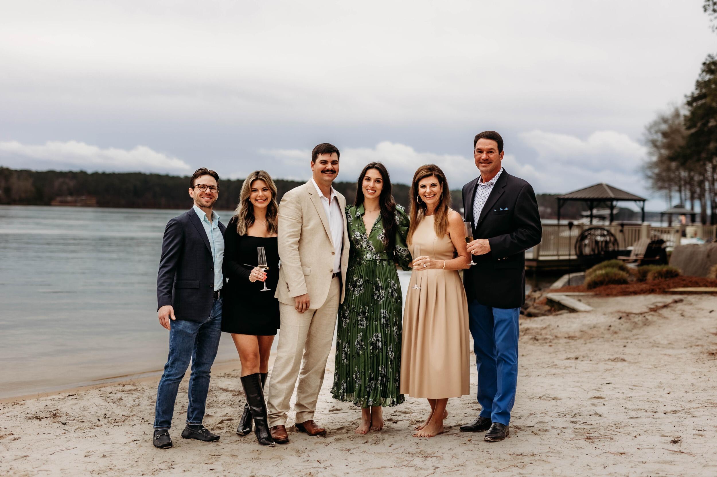 Celebrating with Walker's family