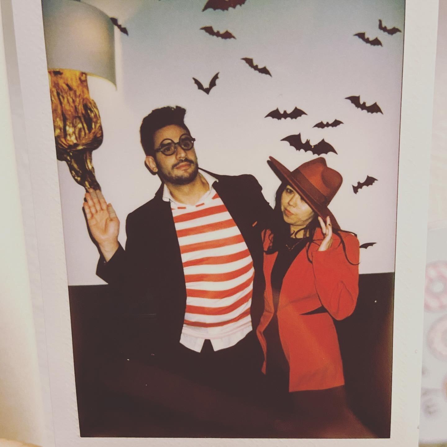 Tori & Anesty went incognito at a friend's Halloween Wedding Reception