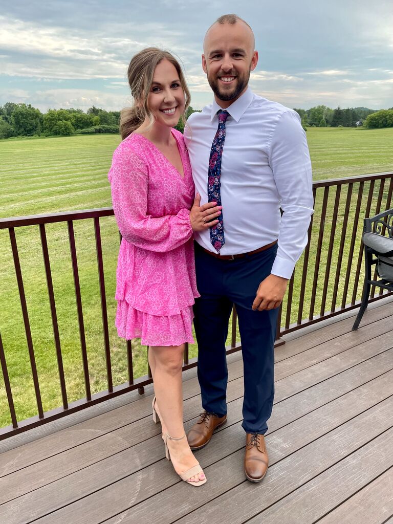 Our first wedding as a couple!