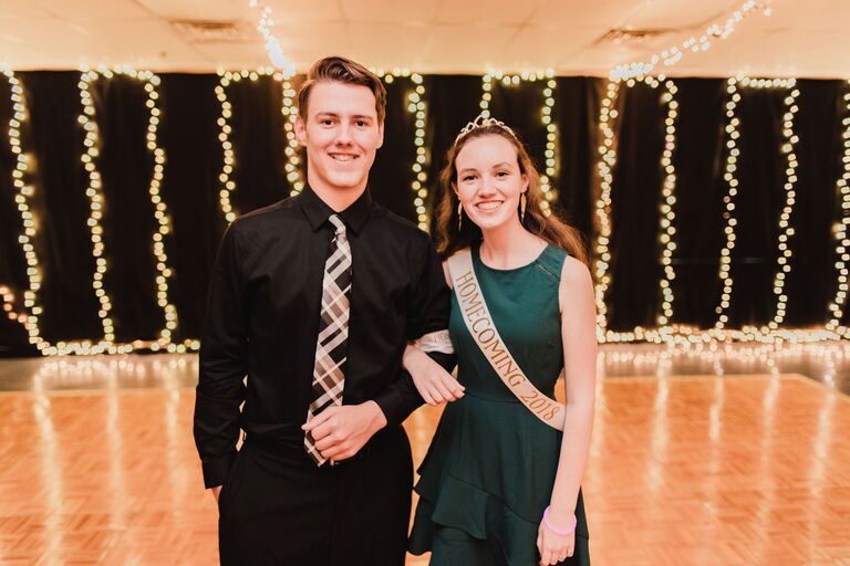 First homecoming together during junior year.