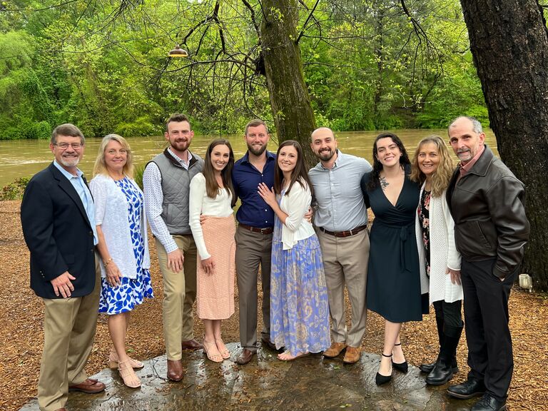 Celebrated our engagement with the people we love most