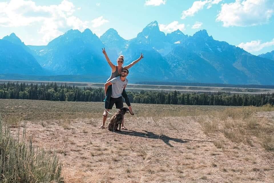 Went on our first big trip out west in the van to visit Matt's family and stopped to see the Grand Tetons. 