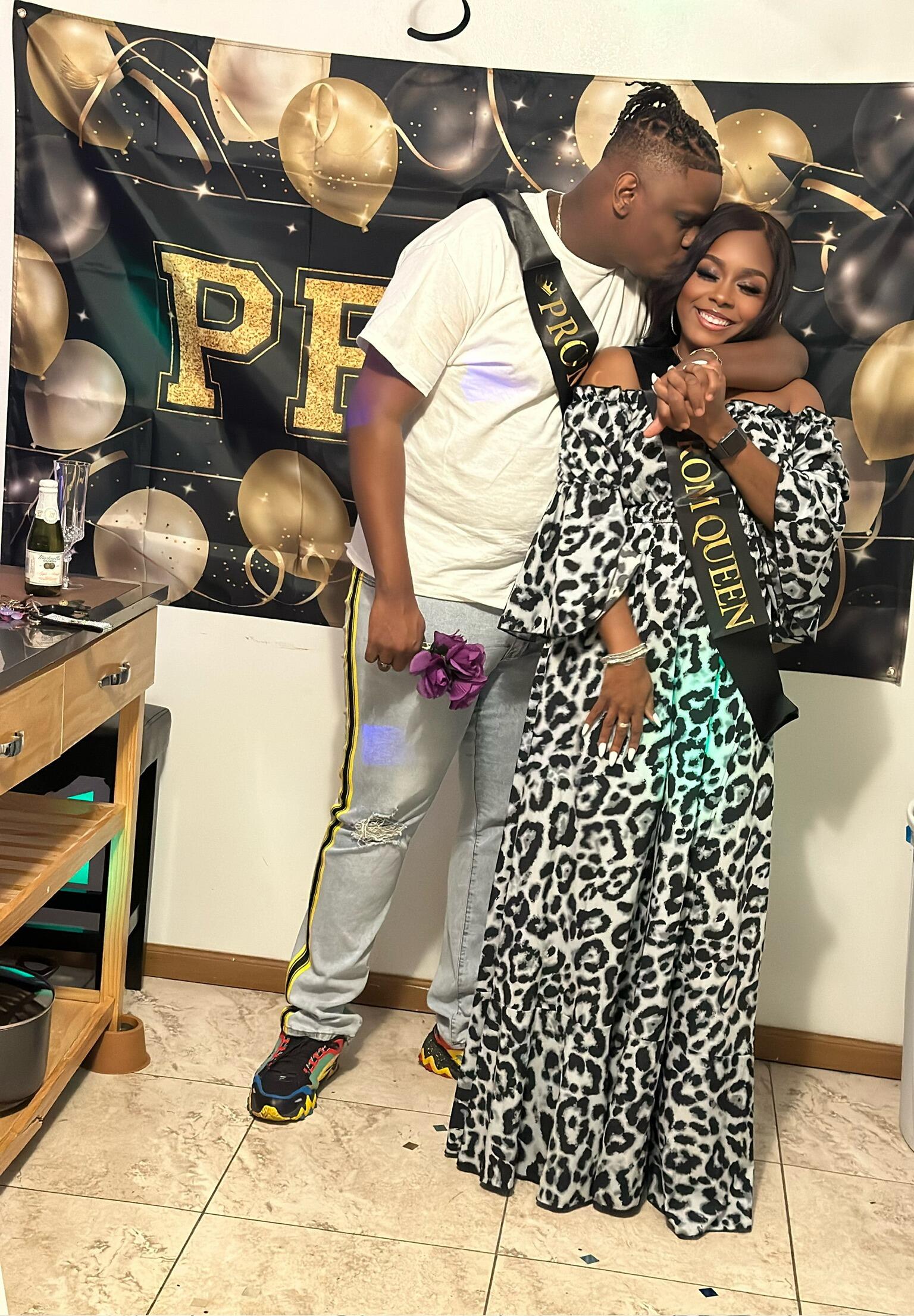 Emerald took Allen to his very own prom celebrating their 2 year anniversary. 