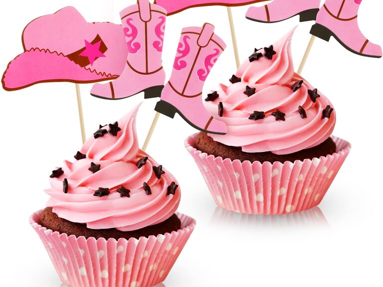 Cowboy or Cowgirl Hat and Boot Cupcake Toppers
