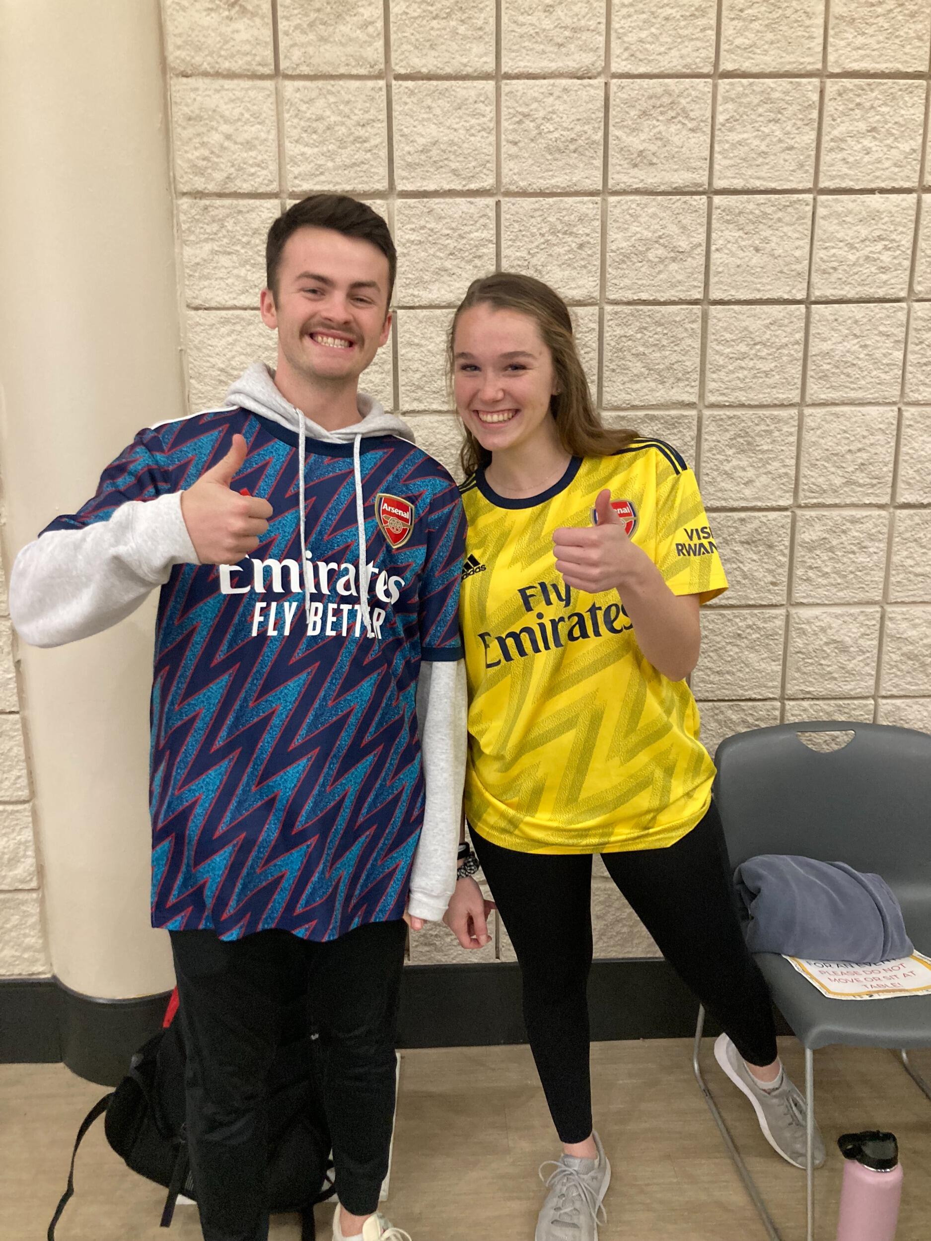 CRU Jersey night when Cody started to mold me into an Arsenal fan!
#gogunners!