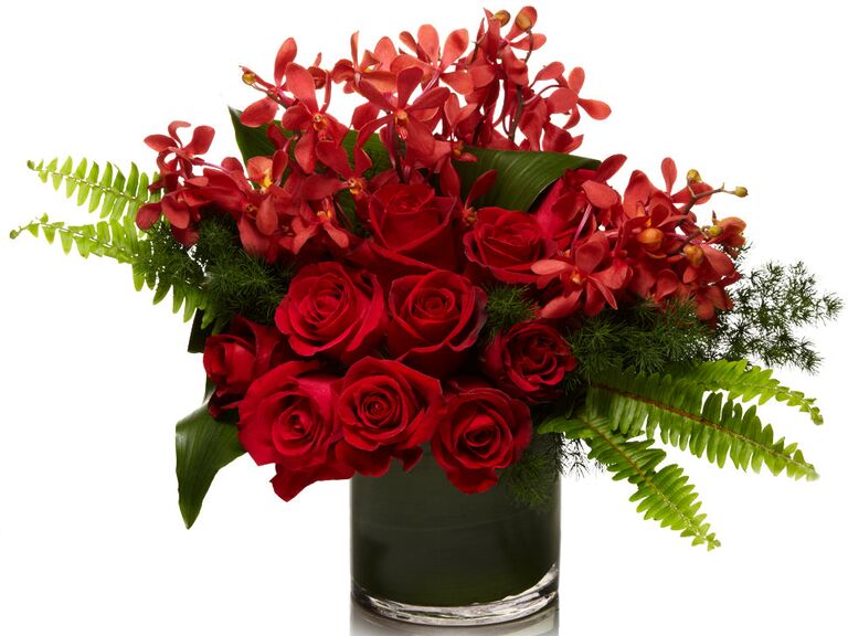 unique red rose valentine's day bouquet