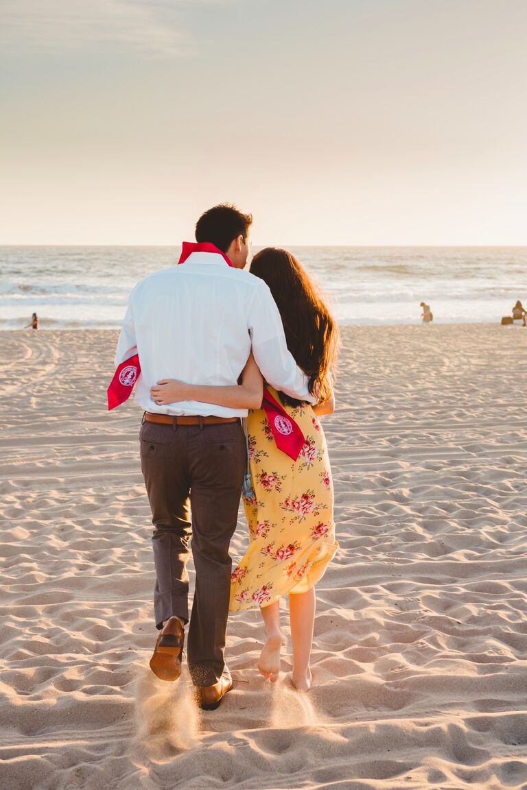 We had a virtual graduation, celebrating with a beach photoshoot (PC: Michael, @AwokenPhotography).