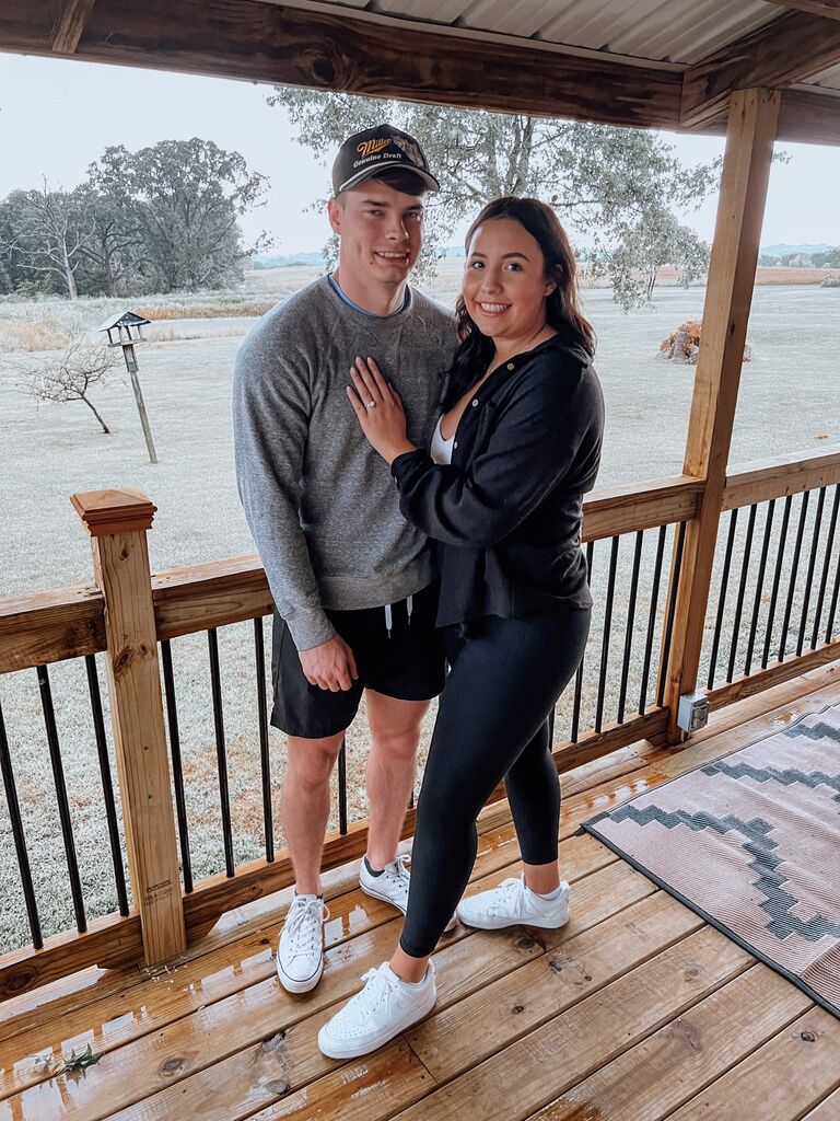 Chandler proposed to Peyton at his parents house