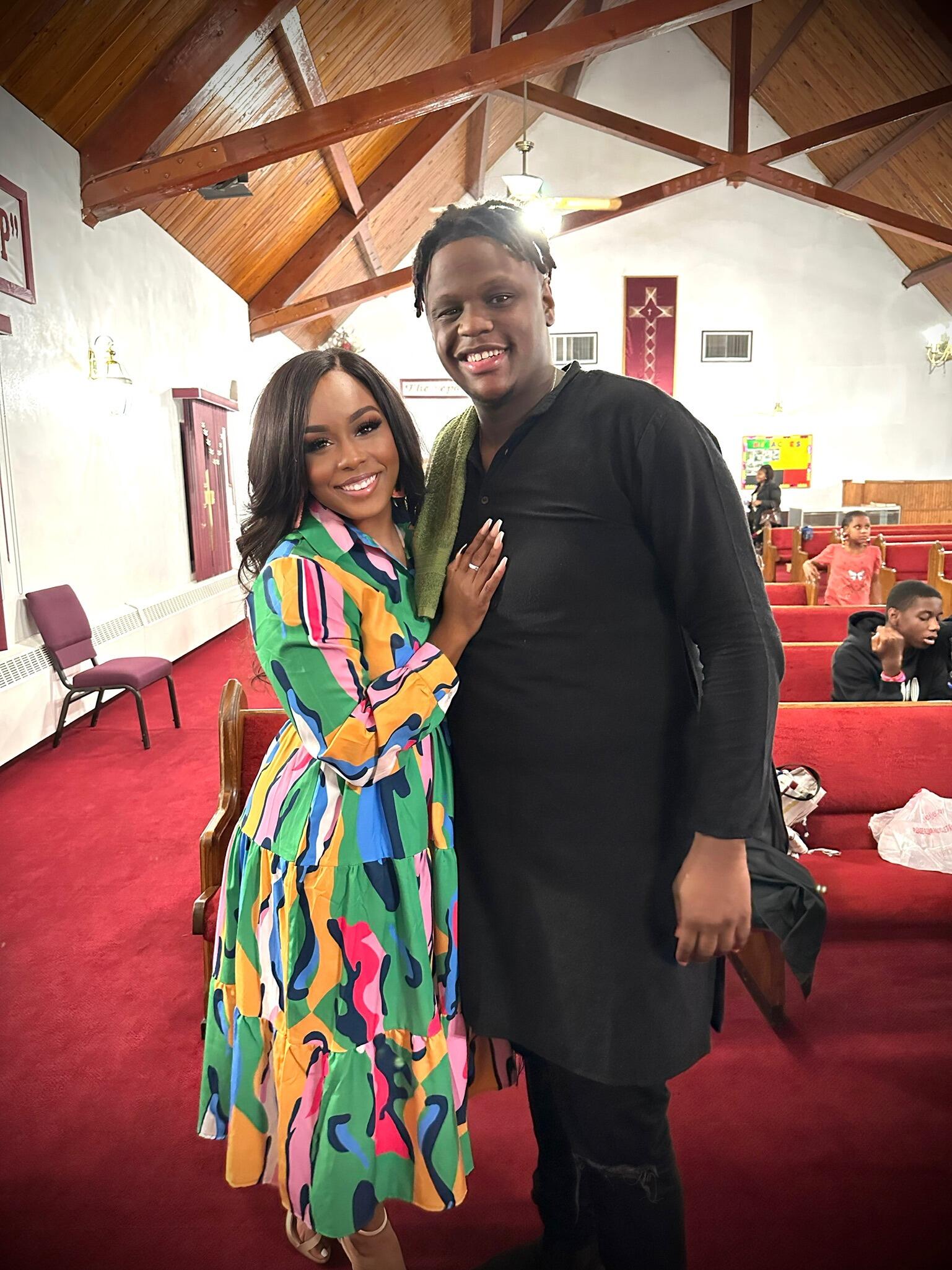 The first time Emerald flew out to Indiana to surprise Allen for his ministry assignment. 
