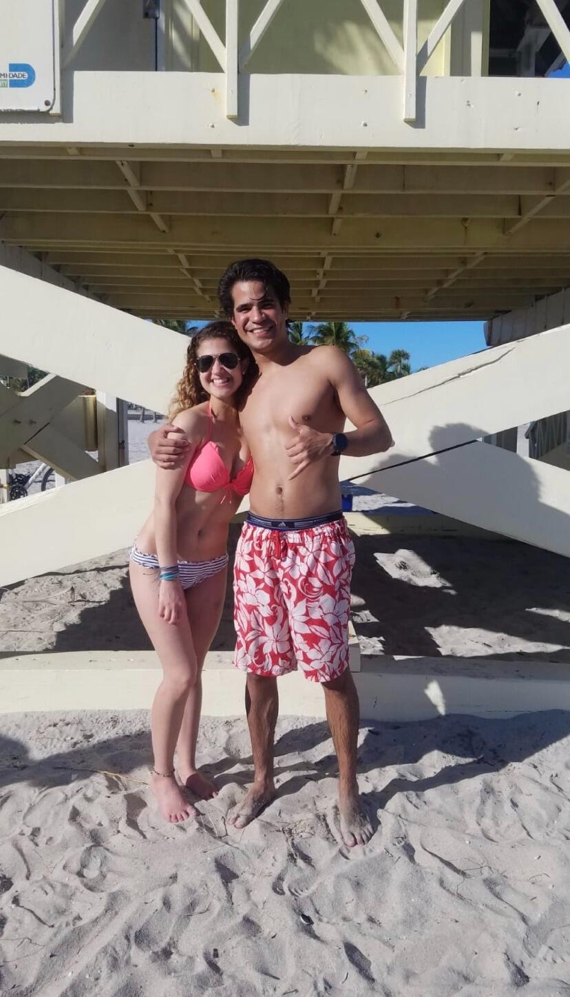 Adrian & Kaitlyn decided to make it official and announce it to friends and family. The first time they told their friends was this day at a beach get-together.  