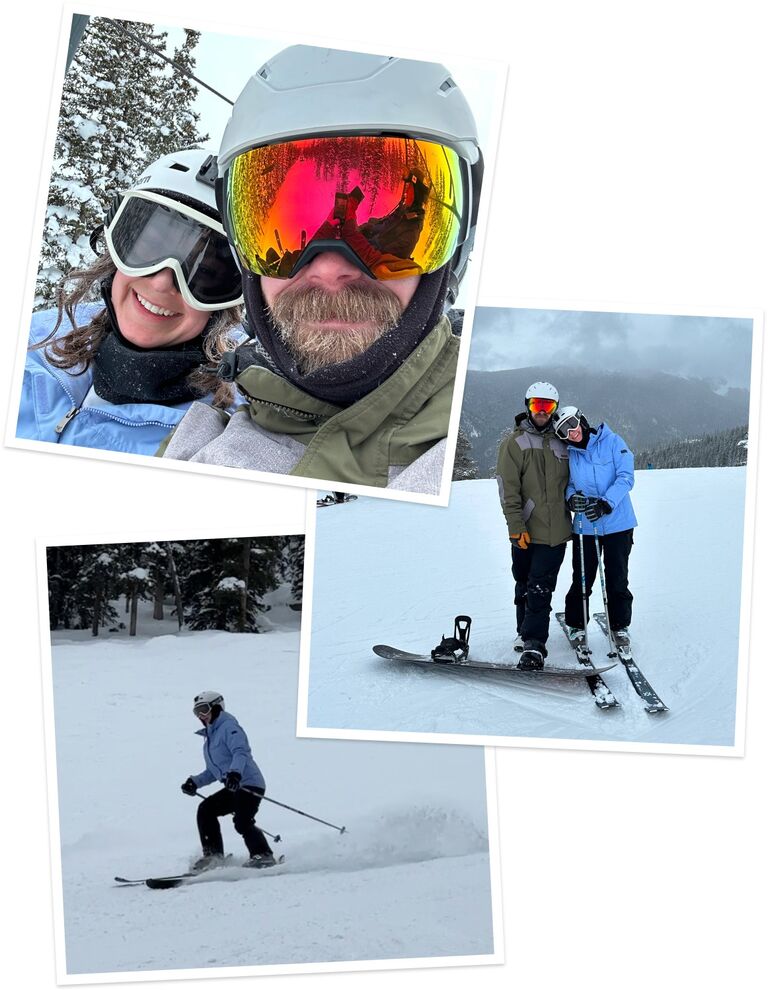 Our first time skiing together at Winter Park!