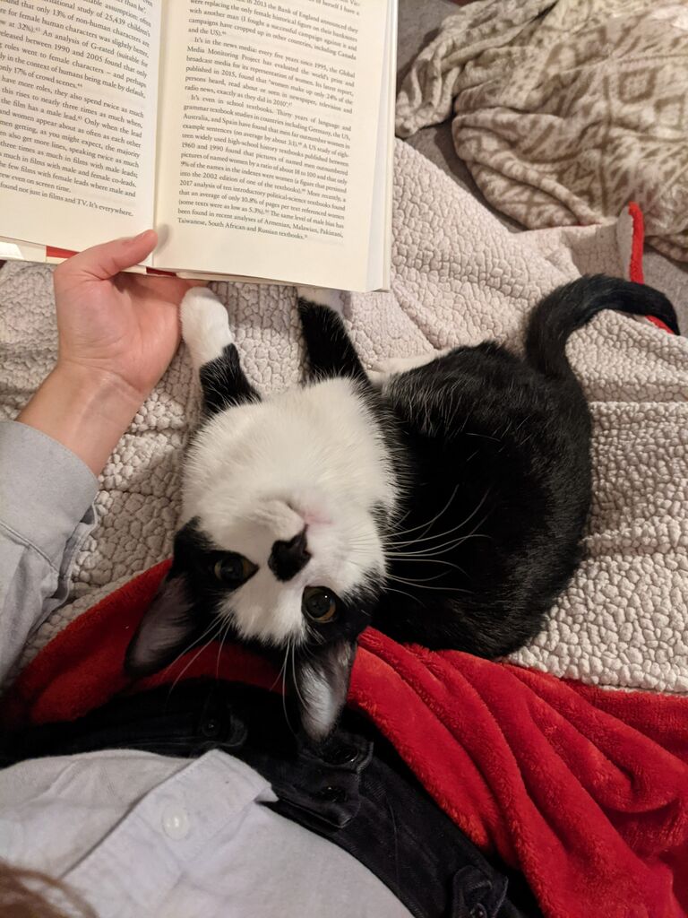 Emma reads every second that she isn't doing everything else that she does. 