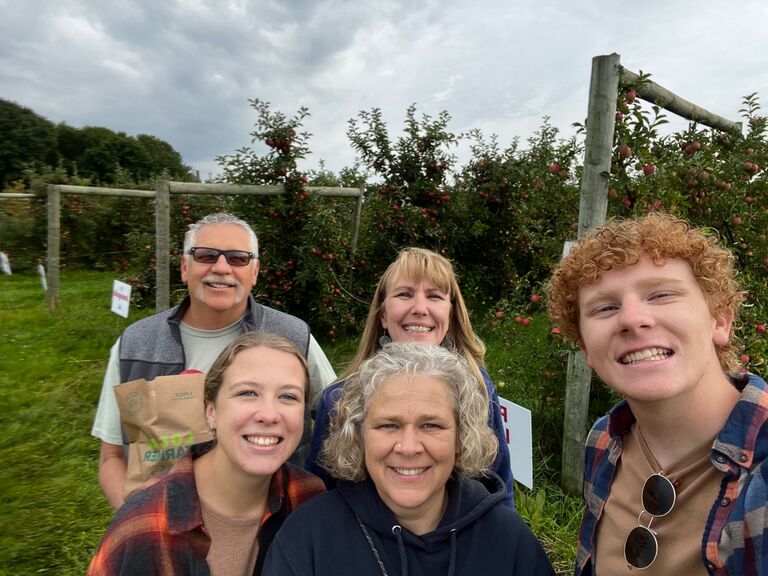 Zach’s parents visited Michigan for the first time.