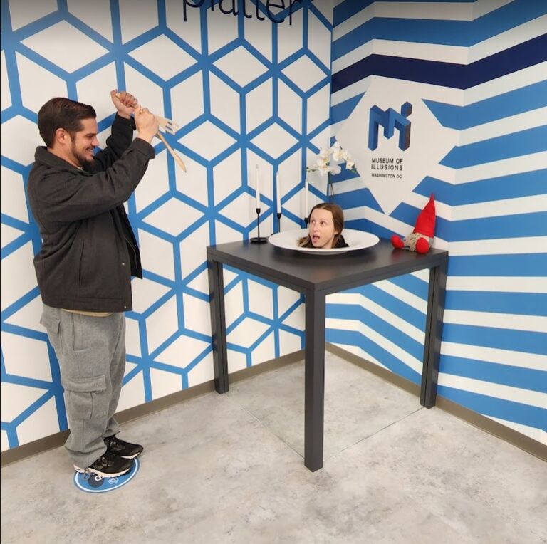 (approximate date)
Date night at the Museum of Optical Illusions in Washington DC