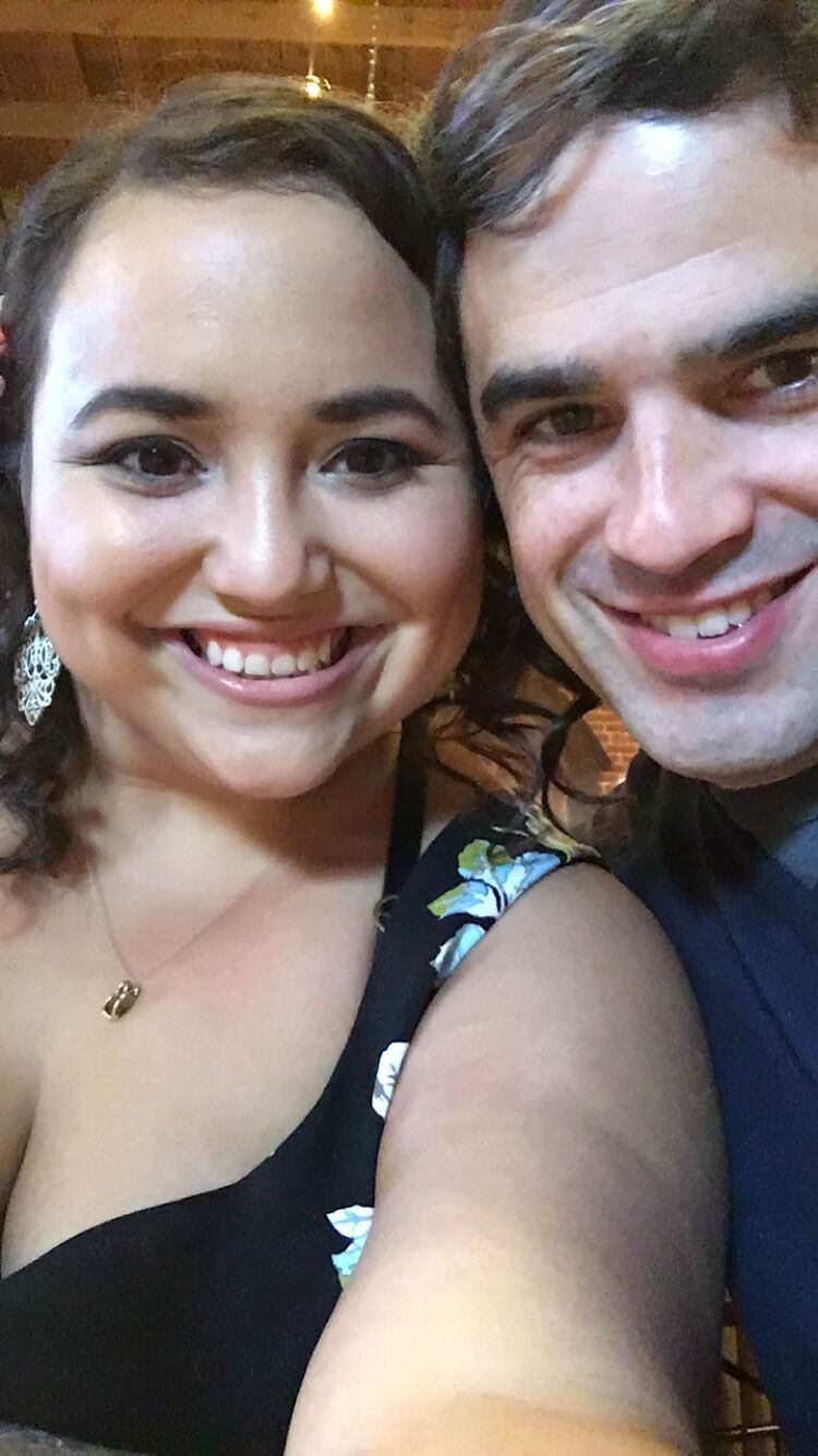 Our first wedding together!