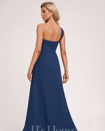 jk house bridesmaid dresses JJ's House A-line Square Floor-Length Chiffon Bridesmaid Dress 2026 With Ruffle