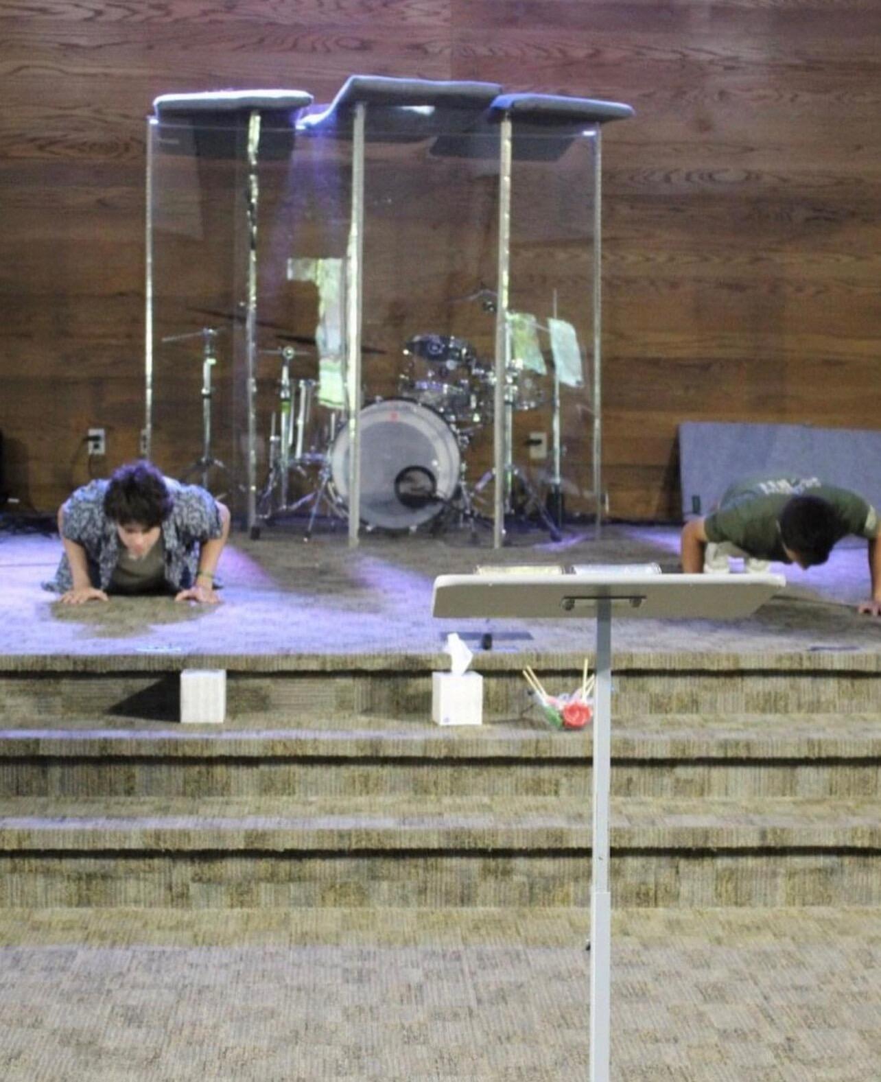 Evan caught Crystal's eye when he had to participate in a pushup contest. It wasn't the muscles, height, or even his super handsome face that first caught her attention. It was his orange, hightop Converse.