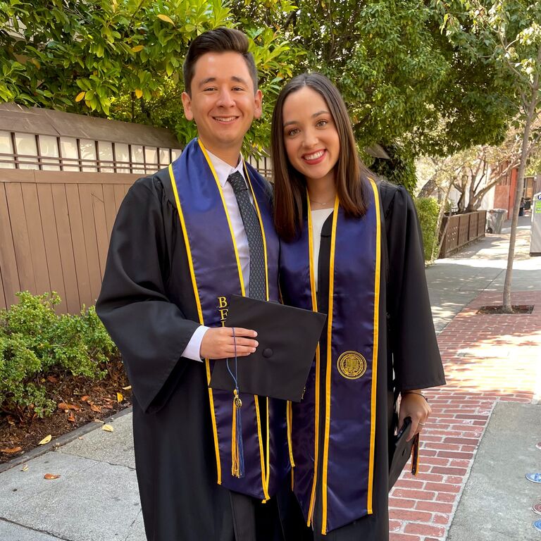 Fifteen months after graduating, and well into their new careers and graduate school, Alex and Gabriella finally got to celebrate their UC Berkeley Class of 2020 graduation with an in-person ceremony.