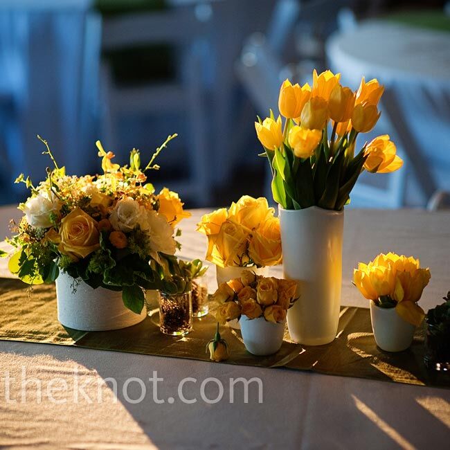 Varied Yellow Centerpieces