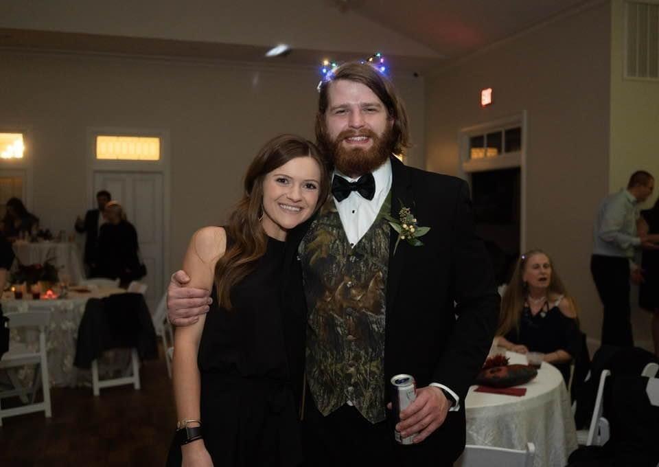 First wedding together celebrating Luke's Best Man Cody!