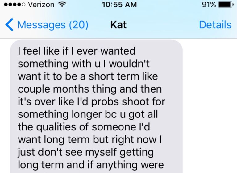 About a month later, Jason decided to shoot his shot and see if there was more to be explored between the couple. But Kat, a newly-graduated-high-school-senior with a realistic outlook on the future, friendzoned him with a text that, to this day, did not tell a lie. (This screenshot was retrieved 5 years later because Jason never deleted his texts. Crazy ik. Lol.) Jason took the friendzoning like a champ and the two carried on as usual.