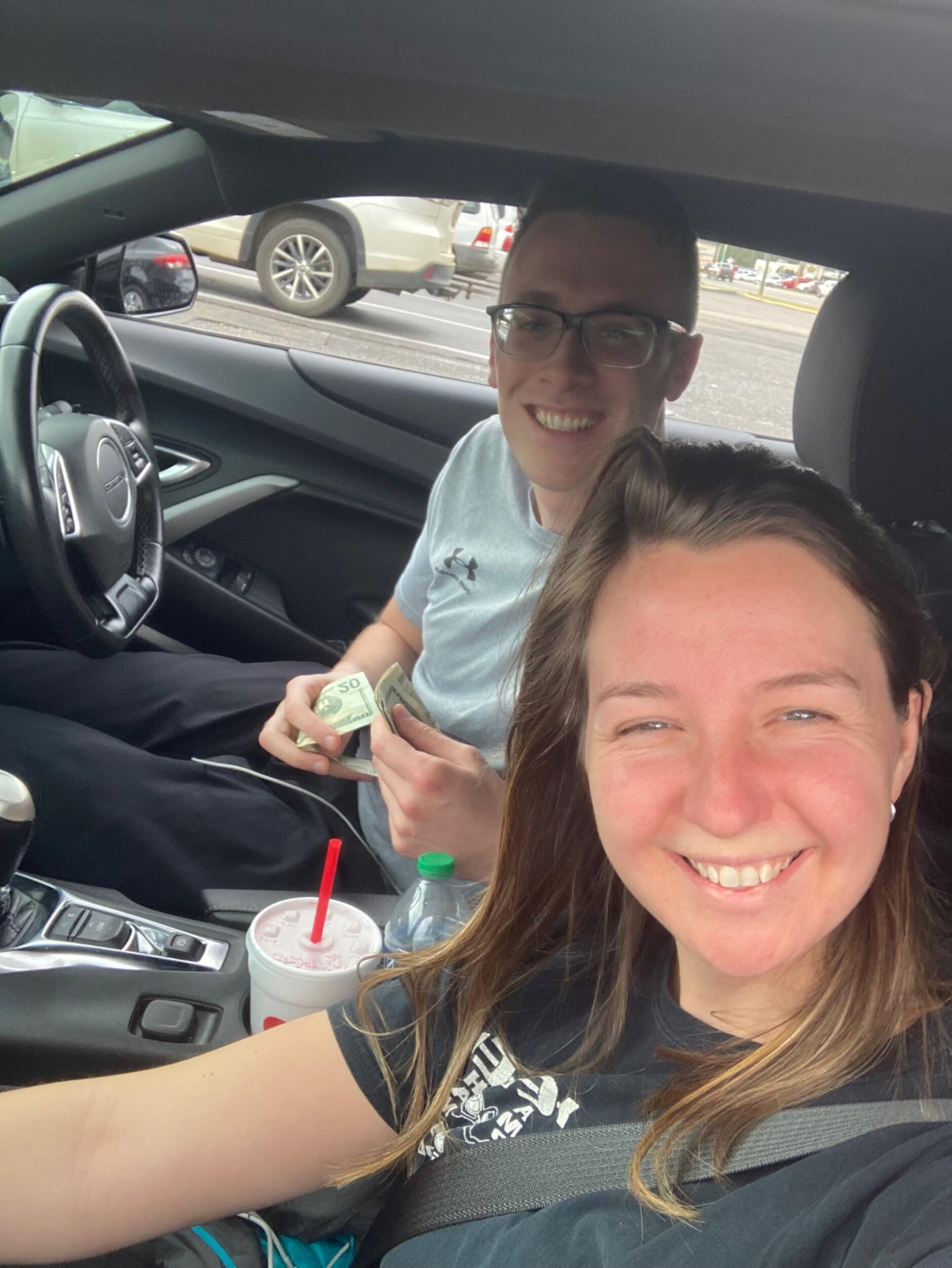 And the start of many, many trip together! 

First roadtrip where Jillian learned that when renting a car, Aaron does not go simple or cost effective…renting a brand new Camaro!