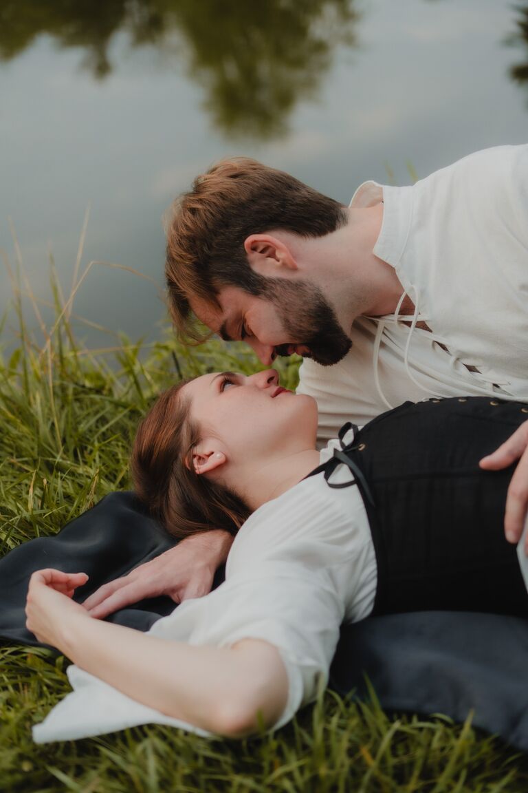 Engagement Photos! We had our session at Shawnee Mission Park with Harbor Media. We LOVE the aesthetic!