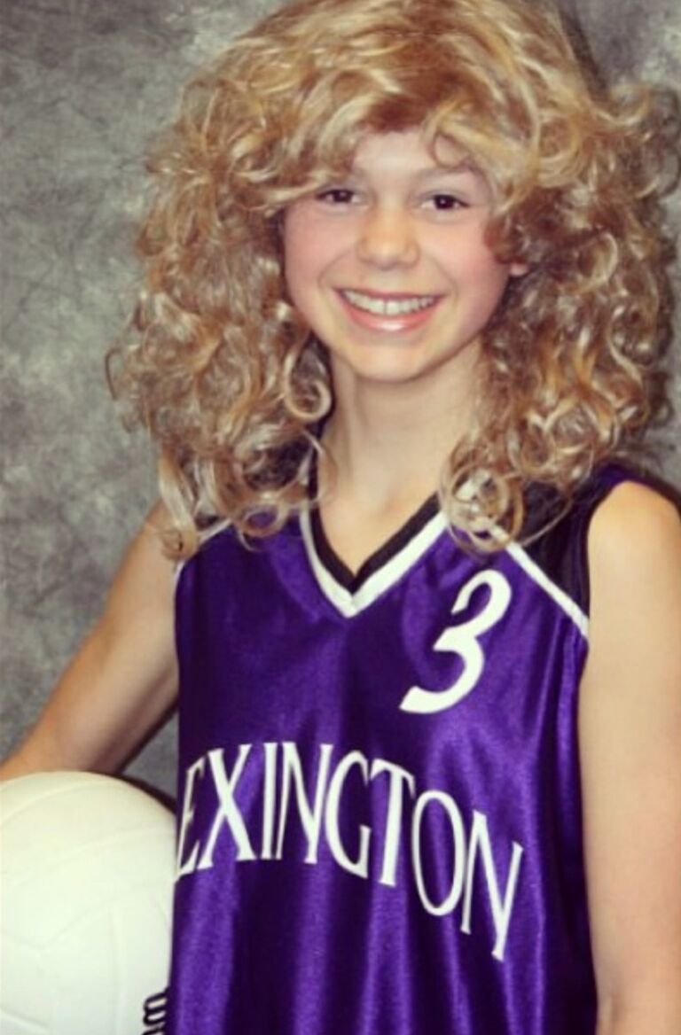 Here is Sydney during said State Volleyball Tournament.
