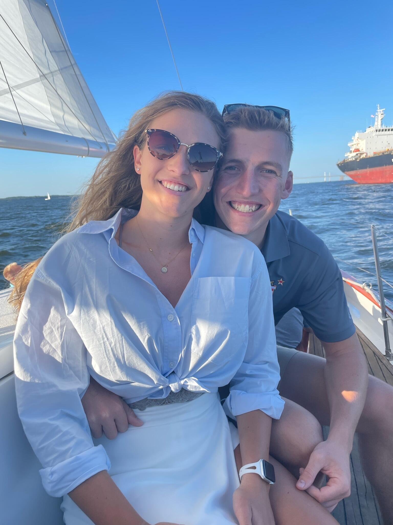 A year in, Drew had a great opportunity to share his college town of Annapolis with Courtney.