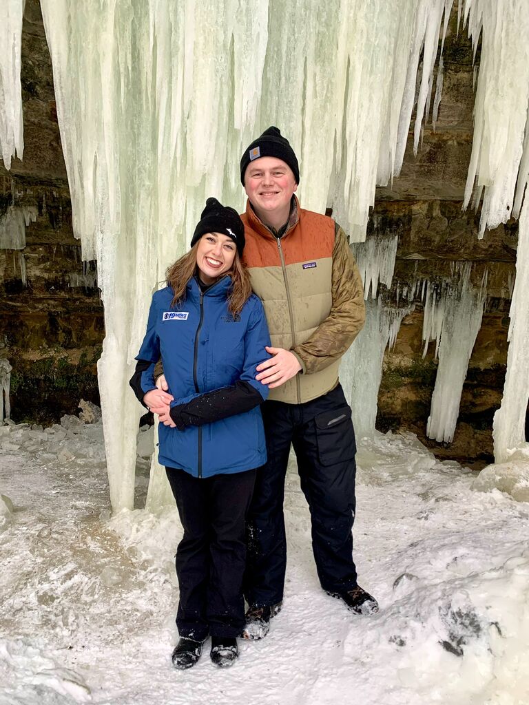 Bring Jack to work day - Eben Ice Caves! 