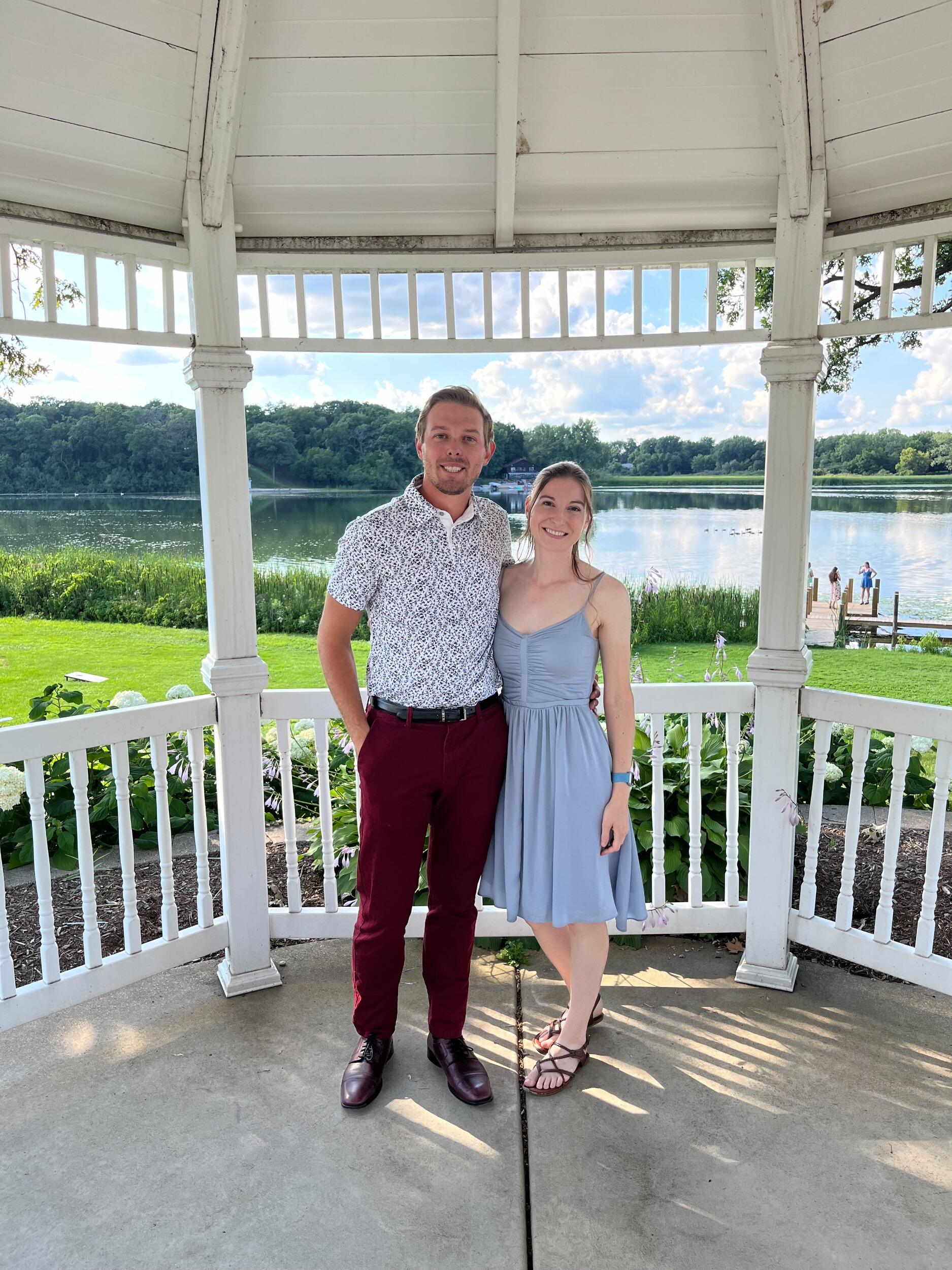 First of many weddings and first picture as a couple