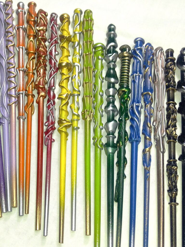 Harry Potter wands in variety of colors