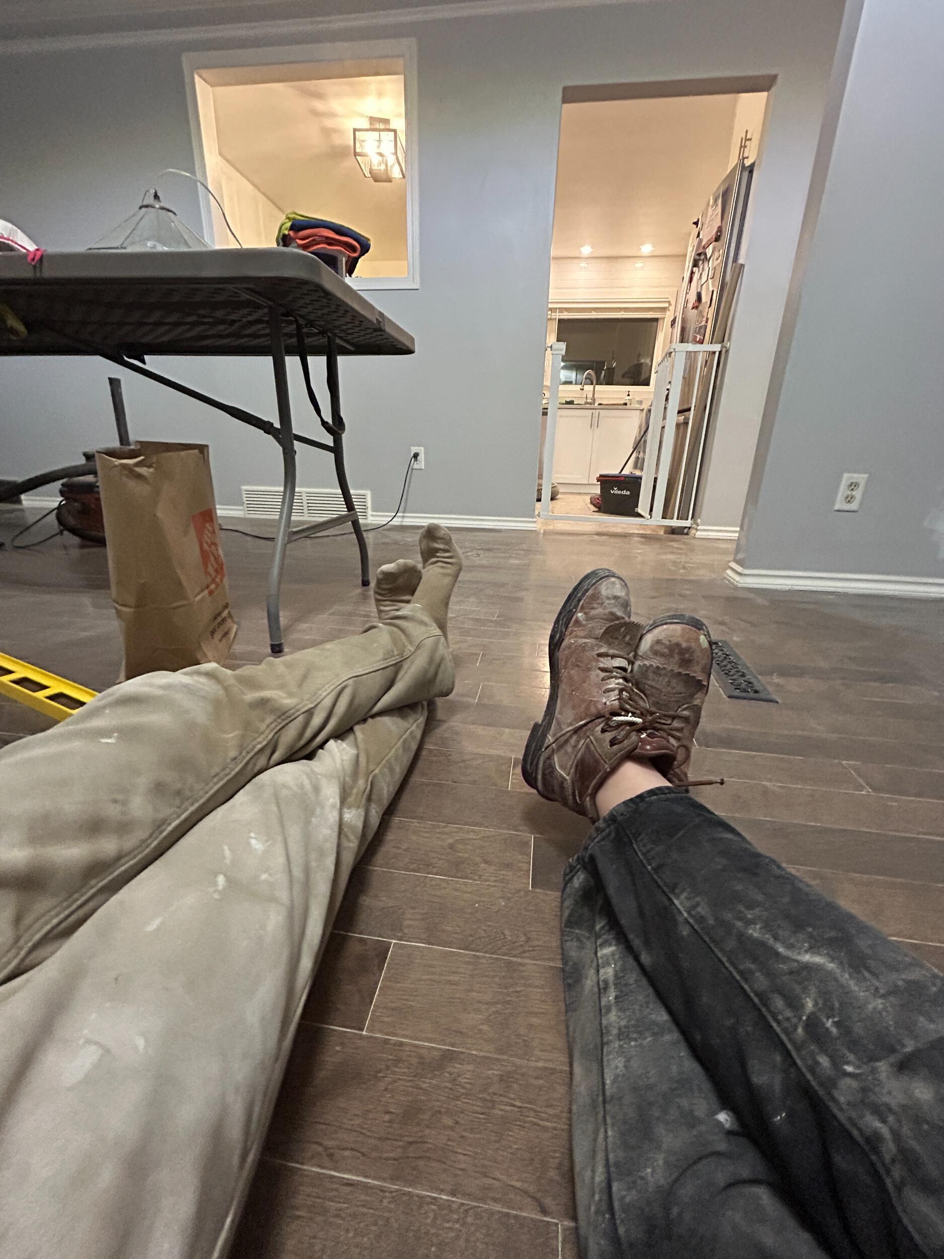 Ending the year covered in dust, paint, and very much in love. 