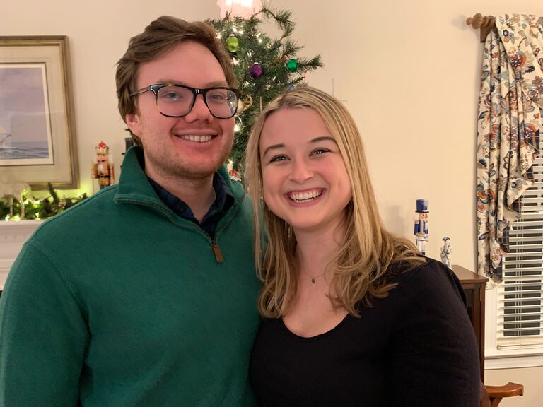 Emily and Nathan have spent many holidays together and love being able to spend time with each other and each other's families.