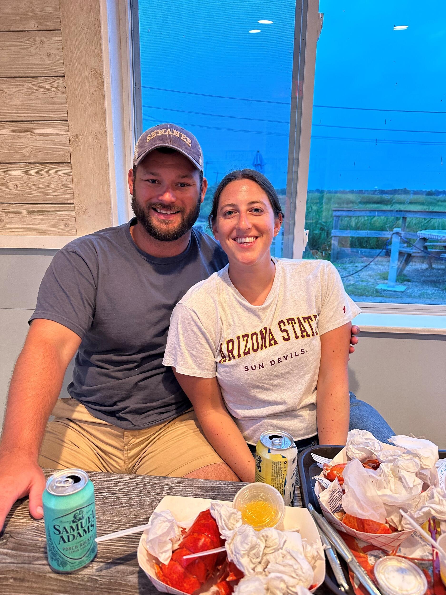 Jake joins Emily for her annual July trek north and learns how to properly eat lobster. This was a very important step towards being accepted by the Boston crew for Jake, and he passed with flying colors! We love our frequent trips to Boston to visit Emily's friends and family.