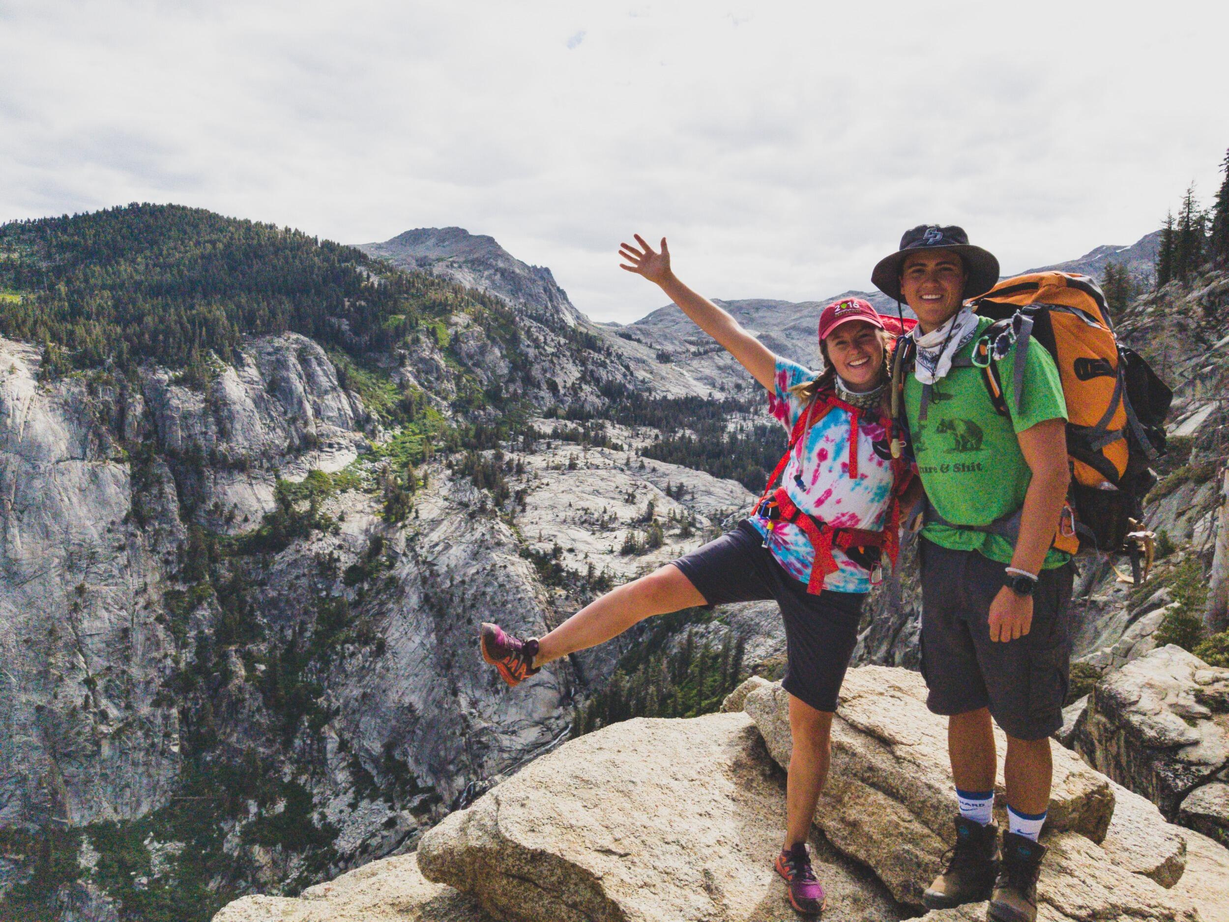 The first backpacking trip they took together was to Pear Lake in Sequoia National Park. This is such a treasured trip with over 14 miles of hiking in a place new to both of them. The adventure was full of peaceful moments, amazing conversations, stunning views, some sore feet, and 8 million mosquitos. It is still one of their favorites. 
