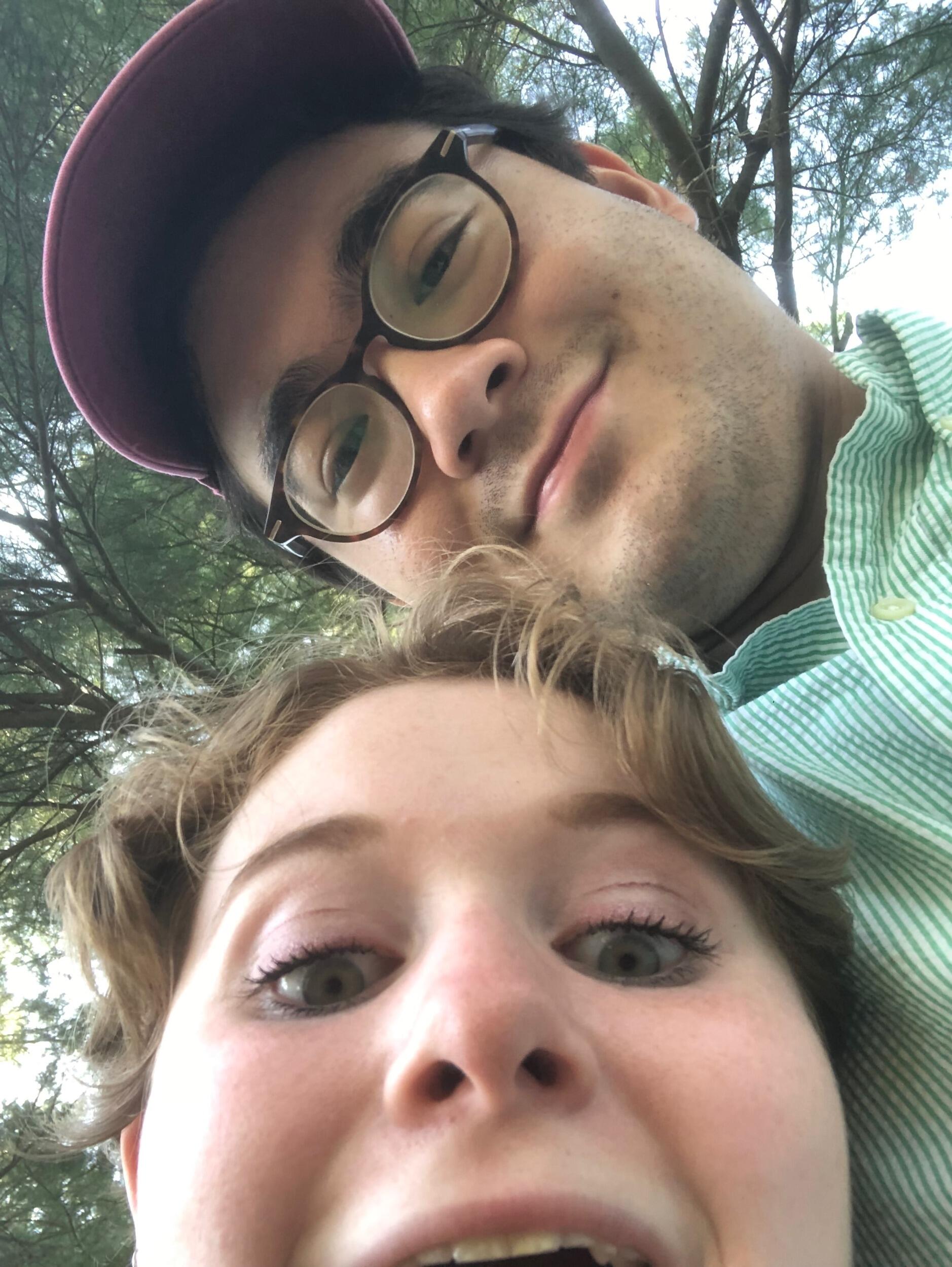 We met on Hinge in June of 2019. Cara was on campus for the summer doing research, and Samuel was finishing his first year of residency. Sparks flew right away, and a spontaneous first date turned into three dates by the end of the first week.
